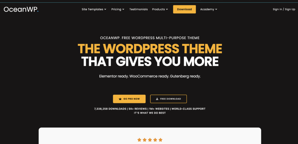 OceanWP_WordPress Blog Themes